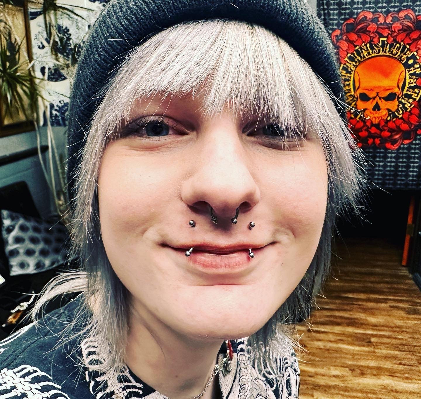 Facial piercing work